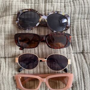Assorted Women’s Sunglasses - Pink, Tortoiseshell, Gold & Black Styles